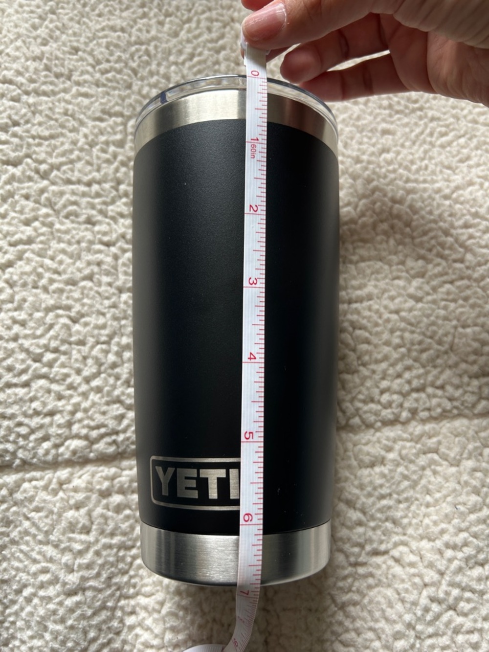 Yeti Tumbler - Matte Black with Stainless Accents. 20oz - Picture 6 of 7